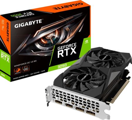 Видеокарта GeForce RTX 3050 6Gb Gigabyte GV-N3050WF2OCV2-6GD