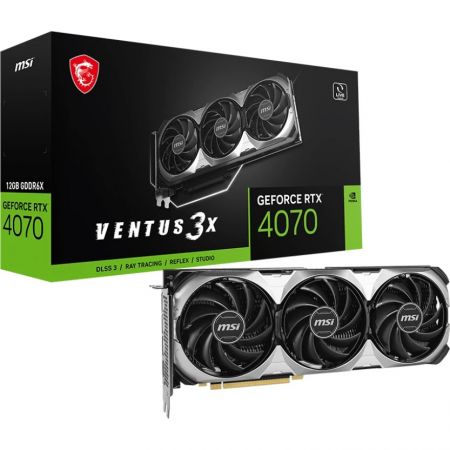 Видеокарта GeForce RTX 4070 12Gb MSI Ventus 3X E 12G