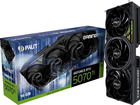 Видеокарта GeForce RTX 5070Ti 16Gb Palit GamingPro NE7507T019T2-GB2031A