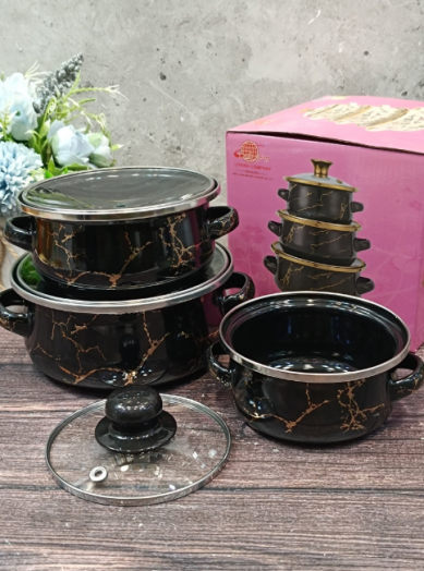 Набор эмалированных кастрюль 47062