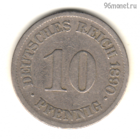 Германия 10 пфеннигов 1890 J