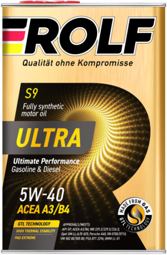Rolf Ultra A3/B4 SP 5W-40, 4л