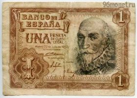 Испания 1 песета 1953