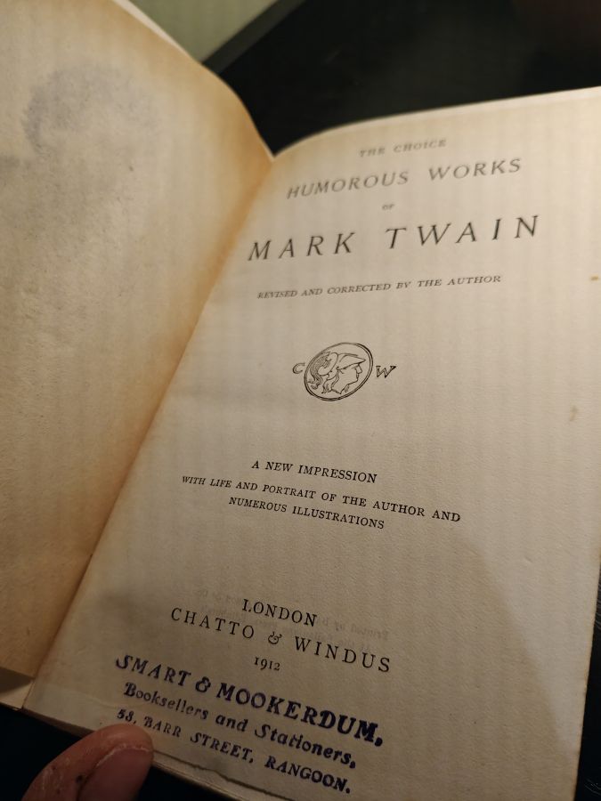 Mark Twain's choice works / Марк Твен избранное 1912