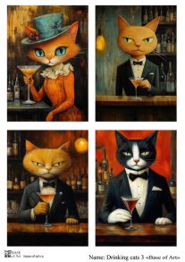 Drinking cats 3
