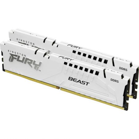 Модуль памяти DDR5 32Gb (2x16Gb Kit) Kingston 6000 Fury Beast White KF560C30BWEK2-32