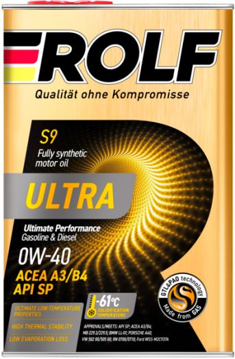 Rolf Ultra A3/B4 SP 0W-40, 4л
