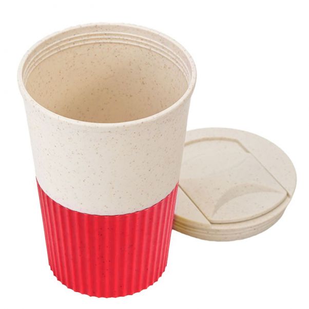 Эко стакан WAY с красной отделкой