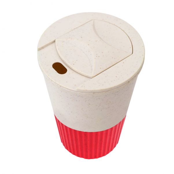 Эко стакан WAY с красной отделкой