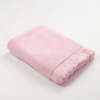 Полотенце махровое LoveLife Fringe 70х130 светло-розовый, 100% хлопок, 360 г/м2