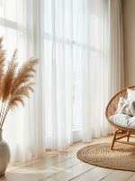 Тюль «Этель» 140×300 см, цвет белый, вуаль, 100% п/э