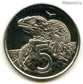 Новая Зеландия 5 центов 2004