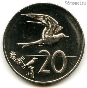 Острова Кука 20 центов 1992