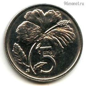 Острова Кука 5 центов 1992