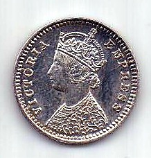 2 анны 1890 Индия Великобритания UNC
