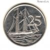 Каймановы острова 25 центов 1992