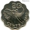 Свазиленд 20 центов 2003