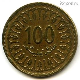 Тунис 100 миллимов 1983