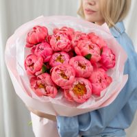 15 пионов Корал