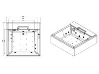 Гидромассажный СПА бассейн Albatros Soreha Mini Pool 180х180 схема 2