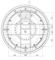 Гидромассажный СПА бассейн Albatros Forever 300 300х300 схема 2