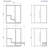 Сауна Albatros Modula S 190 х 175 см схема 2