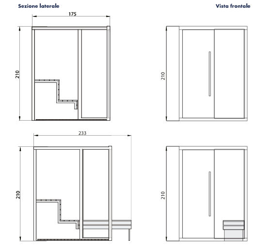 Сауна Albatros Modula S 190 х 175 см схема 2