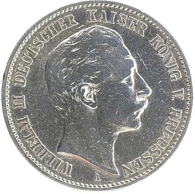2 марки 1891 Пруссия AUNC Редкий год Германия