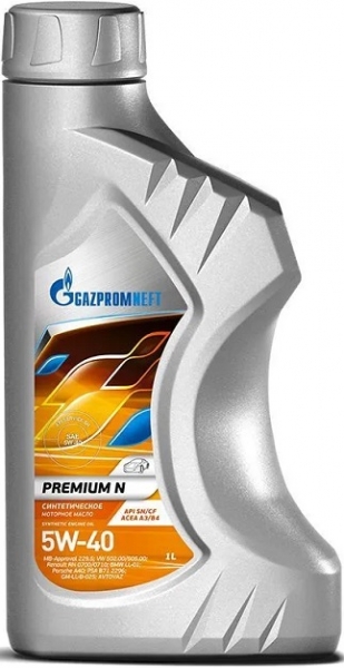 Gazpromneft Premium N 5W-40, 1л