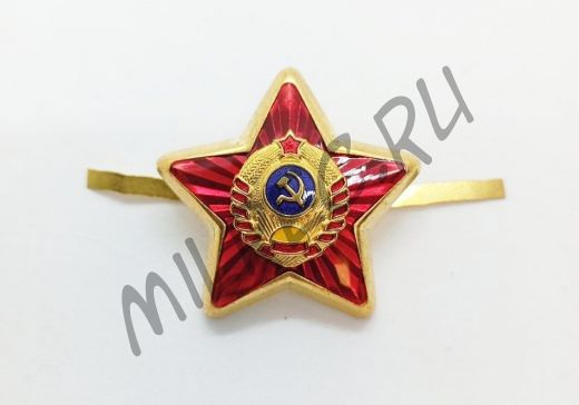 Звезда на головной убор РКМ красная (реплика)