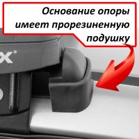 Багажник на крышу Honda Fit 2 (2007-2013), Lux, прямоугольные стальные дуги