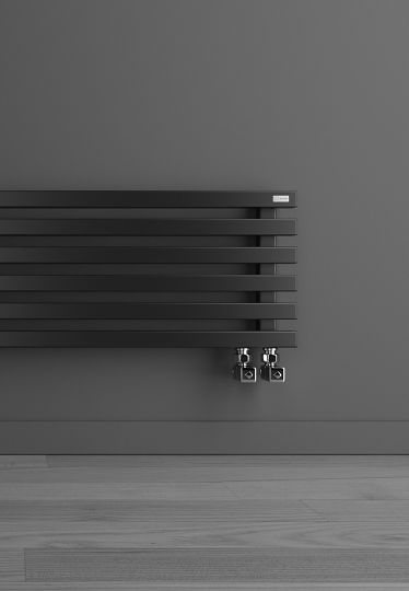 Полотенцесушитель водяной Broner MOOT H 4 180.1000 30х30 4 горизонтальных перекладины 1000 мм схема 2