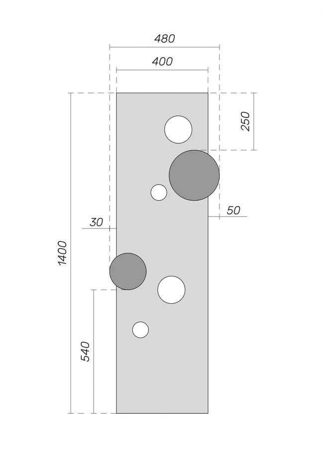 Полотенцесушитель водяной Broner Bolla BL.050.140.0000.R вертикальный 500 мм ФОТО