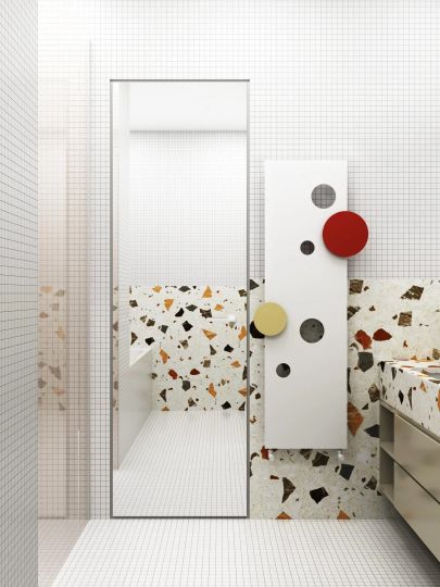 Полотенцесушитель водяной Broner Bolla BL.050.140.0000.R вертикальный 500 мм схема 3