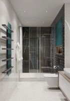 Полотенцесушитель водяной Broner Alto ALT.050.120.0000.R(R)/(L)  вертикальный 500 мм схема 3