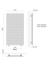 Полотенцесушитель водяной Broner Pinto ALT.060.120.0000.R вертикальный 600 мм схема 3