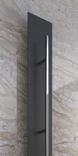 Дизайнерский полотенцесушитель Broner Vector V C.EL.1750.200 электрический 200 мм схема 10