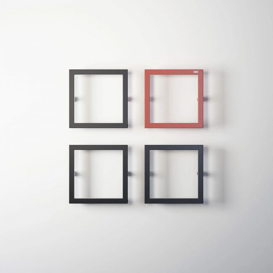 Изображение Полотенцесушитель электрический Broner Mono Q MQ.EL.040.040.0004 квадратный 400 мм