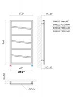 Полотенцесушитель на ГВС Broner Cube ZZ CZ.050.120.0000 500 мм схема 3