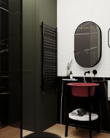 Полотенцесушитель водяной Broner Jazz JZ.050.180.0000 нижнее подключение 500 мм схема 2