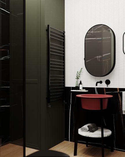 Полотенцесушитель водяной Broner Ramo RM.050.080.0000 на ГВС 500 мм схема 2