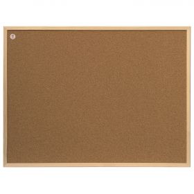 Доска пробковая для объявлений 80×60 см, деревянная рамка, 2×3 ECO, (Польша), TC86/C