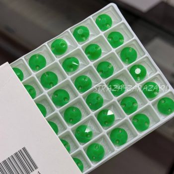 Глянцевые Пластиковые Пришивные Стразы Green Сириус 10 мм
