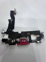 Apple iPhone 12 нижний шлейф с разъёмом зарядки оригинал с разбора (снятый) красный