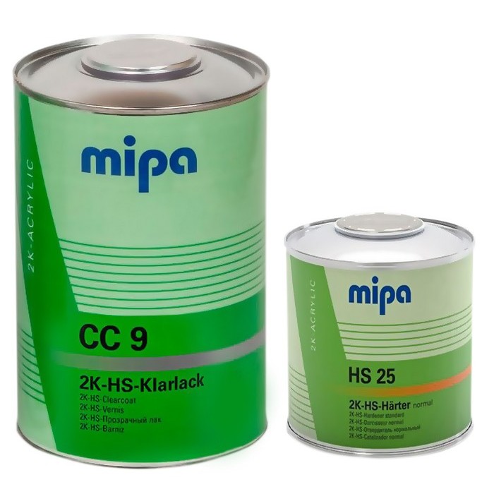 Mipa CC 9 2K-HS-Klarlack, Лак акриловый стойкий к царапинам, объём 1,5л.