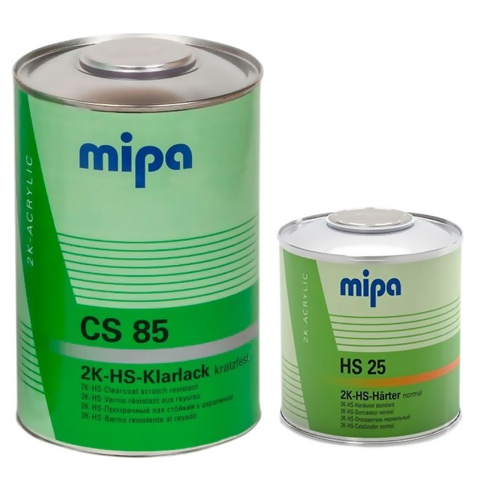 Mipa 2K HS Klarlack CS 85, лак акриловый стойкий к царапинам, объём 1,5л.