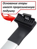 Багажник на крышу Chevrolet Lacetti (sedan, 2003-2012), ED Tana, с замком, серебристые крыловидные дуги