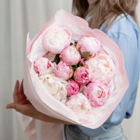 11 пионов (сорт Гардения)