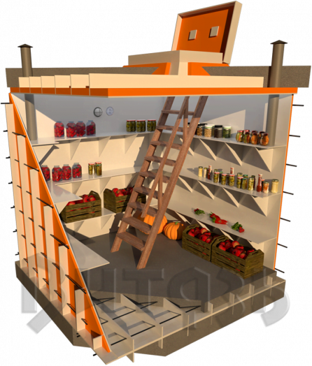 Погреб Классический 2000x2000x2100