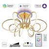 Люстра Умная Citilux SALMA SMART CL224A162 RGB LED Золото, Металл / Ситилюкс.